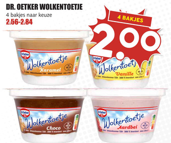 MCD Supermarkt DR. OETKER WOLKENTOETJE aanbieding