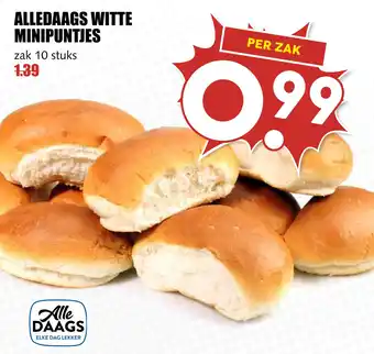 MCD Supermarkt ALLEDAAGS WITTE MINIPUNTJES aanbieding