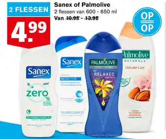 Hoogvliet Sanex of Palmolive aanbieding