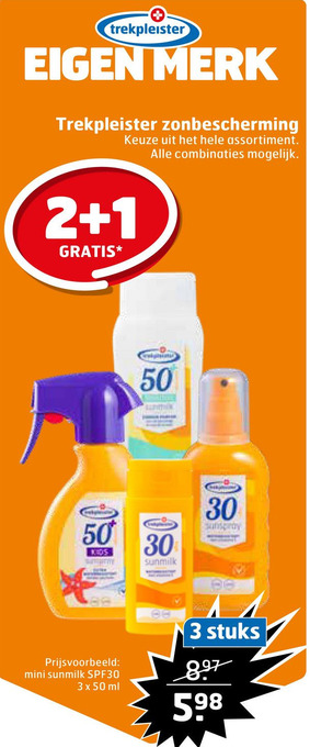 Trekpleister Trekpleister zonbescherming aanbieding