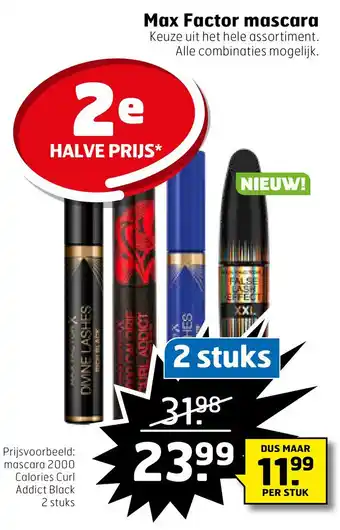 Trekpleister Max Factor mascara aanbieding