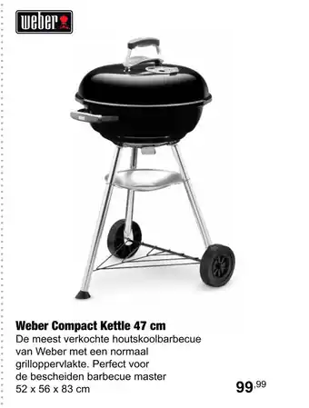 Tuincentrum De Boet Weber Compact Kettle 47 cm aanbieding