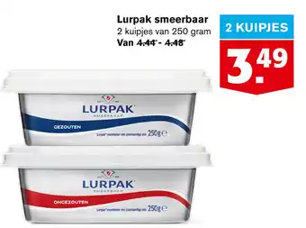 Hoogvliet Lurpak smeerbaar aanbieding