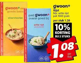 Boni gwoon Rijst aanbieding