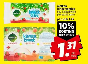 Boni Melkan kindertoetjes aanbieding