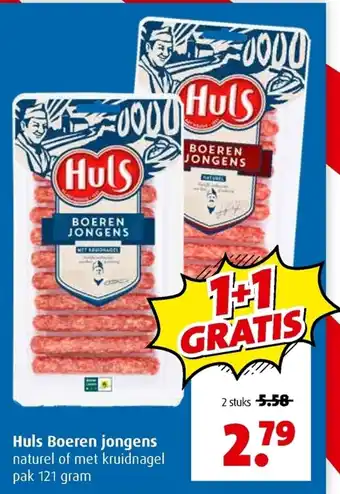 Boni Huls Boeren jongens pak 121 gram 2 stuks aanbieding