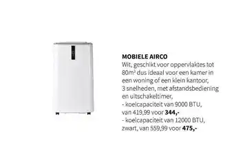 Nijhof Mobiele Airco aanbieding