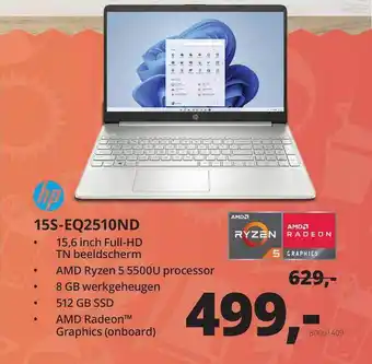 Paradigit HP 15S-EQ2510ND Laptop aanbieding