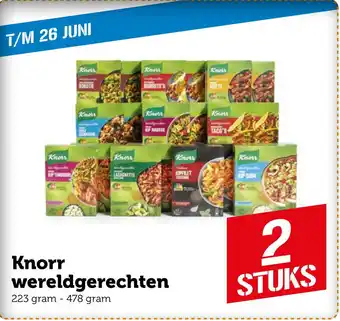 Coop Knorr wereldgerechten aanbieding