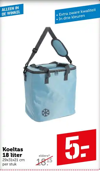 Coop Koeltas 18 liter aanbieding