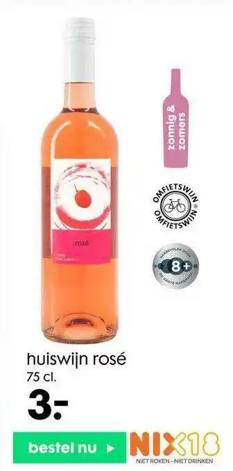 HEMA Huiswijn Rosé aanbieding