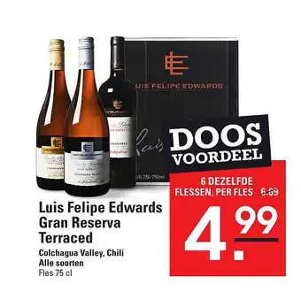 Sligro Luis Felipe Edwards Gran Reserva Terraced Colchagua Valley, Chili aanbieding