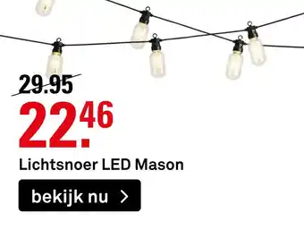 Karwei Lichtsnoer LED Mason aanbieding