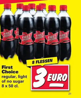 Nettorama First Choice regular, light of no sugar aanbieding