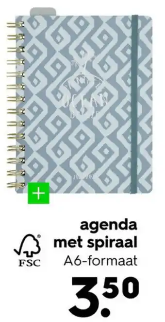 HEMA Agenda met spiraal aanbieding