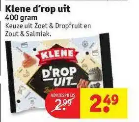 Kruidvat Klene D'rop Uit 400 Gram aanbieding