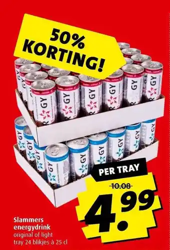 Boni Slammers Energydrink aanbieding