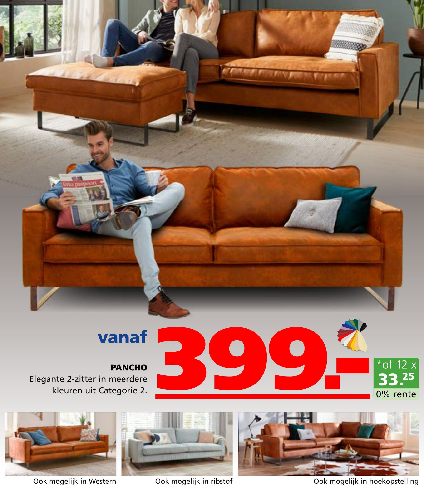 PANCHO aanbieding bij Seats and Sofas