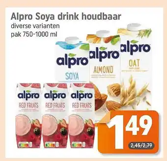 Dagwinkel Alpro Soya Drink Houdbaar aanbieding