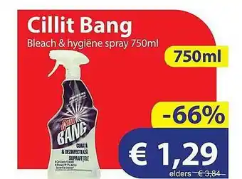 Die Grenze Cillit Bang Bleach & Hygiëne Spray 750ml aanbieding