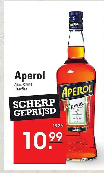 Sligro Aperol aanbieding