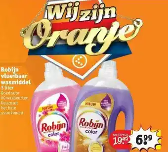 Kruidvat Robijn Vloeibaar Wasmiddel aanbieding