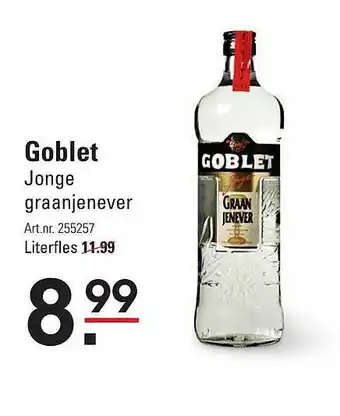 Sligro Goblet Jonge Graanjenever aanbieding