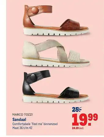 Makro Marco Tozzi Sandaal aanbieding