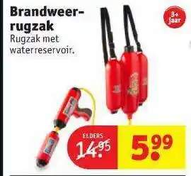 Kruidvat Brandweerrugzak aanbieding