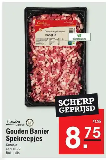 Sligro Gouden Banier Spekreepjes Gerookt aanbieding