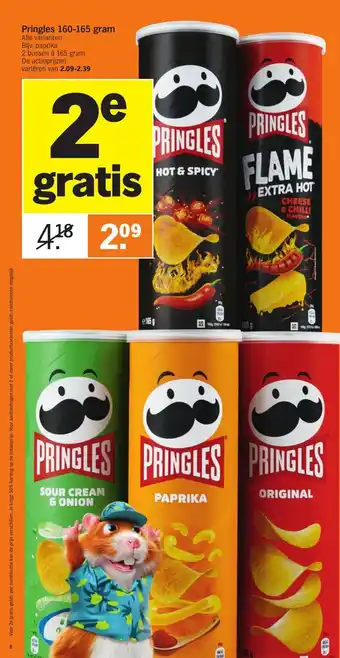 Albert Heijn Pringles 160-165 gram aanbieding