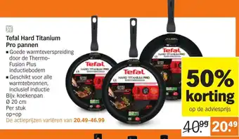 Albert Heijn Tefal Hard Titanium Pro pannen aanbieding