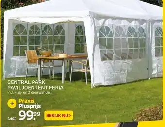 Praxis Central Park Paviljoentent Fereia aanbieding