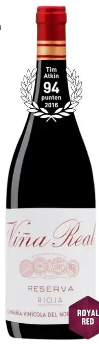 Gall & Gall Vina Real Reserva Spanje, DOCa Rioja 2016 aanbieding