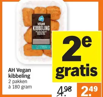 Albert Heijn AH Vegan kibbeling 2*180g aanbieding