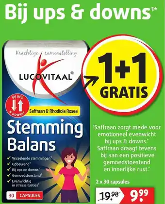 Lucovitaal Lucovitaal stemming balans 1+1 Gratis aanbieding