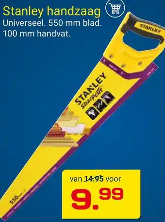 Kluswijs Stanley handzaag aanbieding