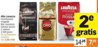 Albert Heijn Lavazza 2*500g aanbieding