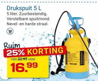 Kluswijs Drukspuit 5 L aanbieding