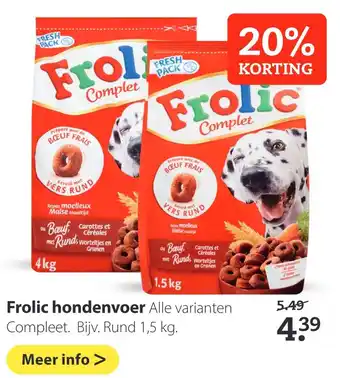 Boerenbond Frolic hondenvoer aanbieding