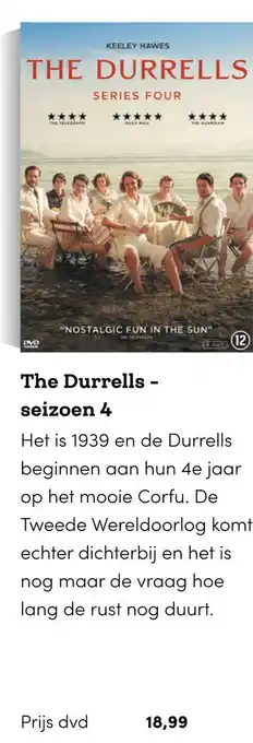 BookSpot The durrells - seizoen 4 aanbieding