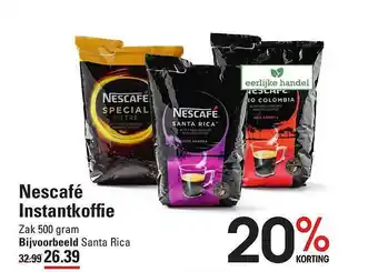 Sligro Nescafé instantkoffie 20% Korting 500 gram aanbieding