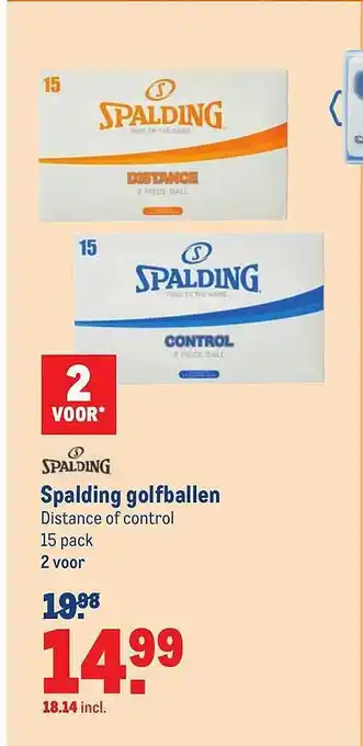 Makro Spalding golfballen aanbieding