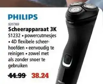 Marskramer Philips scheerapparaat 3k aanbieding