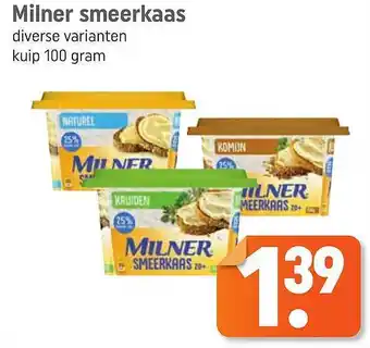 Lekker Makkelijk Milner Smeerkaas aanbieding