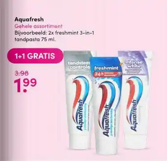 Drogisterij Visser Aquafresh tandpasta 75 ml aanbieding