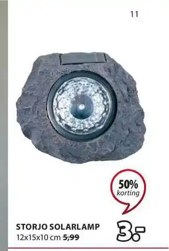 Jysk Storjo solarlamp aanbieding