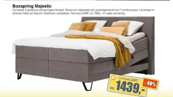 Woonsquare Boxspring majestic aanbieding