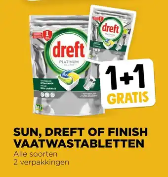 Jumbo Sun, Dreft Of Finish Vaatwastabletten aanbieding