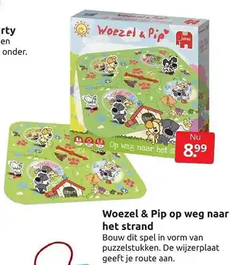 Boekenvoordeel Woezel & Pip op weg naar het strand aanbieding